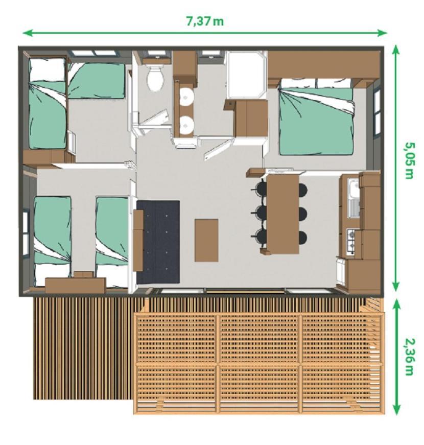 Camping 3 Etoiles - Piscine Chauffee - Vue Montagne Saint-Girons  Kültér fotó
